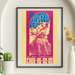 Grateful Dead - Cafe Au-Go-Go NY June 1 1967 – Live Concert Poster Wall Art Print - 142119