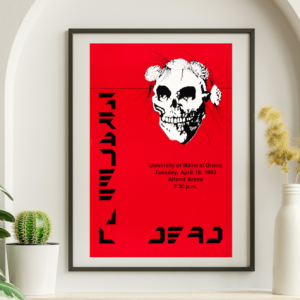 Grateful Dead - University of Maine ME April 19 1983 – Live Concert Poster Wall Art Print - 142122