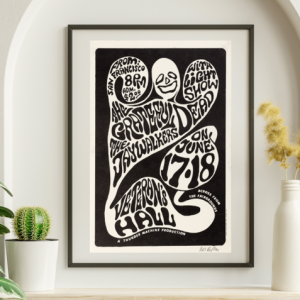 Grateful Dead - Veteran's Hall Santa Rosa CA June 17 1966 – Live Concert Poster Wall Art Print - 142128