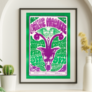 Grateful Dead - University of California Berkeley December 2 1966 – Live Concert Poster Wall Art Print - 142129