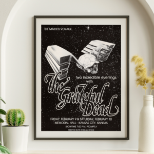 Grateful Dead - Memorial Hall Kansas City KS February 10 1979 – Live Concert Poster Wall Art Print - 142134