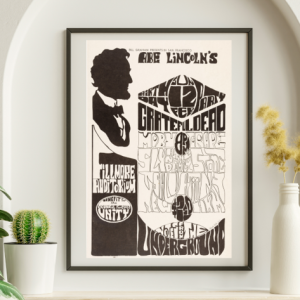 Grateful Dead - Fillmore Auditorium SF CA Benefit February 12 1967 – Live Concert Poster Wall Art Print - 142135