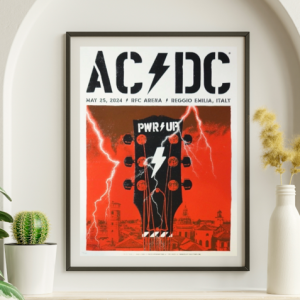 AC/DC - RFC Arena Reggio Emilia Italy May 25 2025 – Live Concert Poster Wall Art Print - 104011