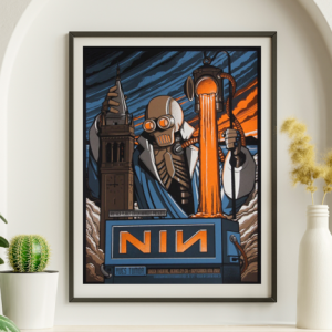 Nine Inch Nails - Greek Theater Berkeley CA September 11 2022 – Live Concert Poster Wall Art Print - 168003