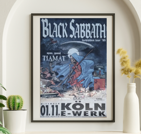 Black Sabbath - Cologne Germany November 1 1995 – Live Concert Poster Wall Art Print - 117003