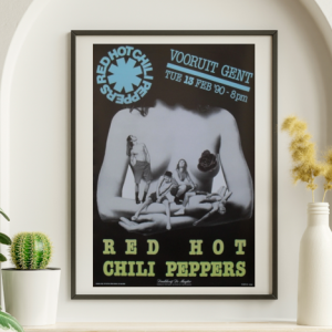 Red Hot Chili Peppers - Vooruit Gent NE February 13 1990 – Live Concert Poster Wall Art Print - 181008