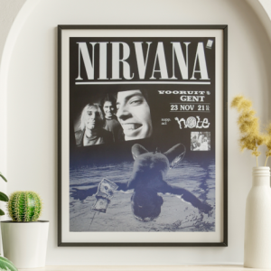 Nirvana - Vooruit Gent NE November 23 2021 – Live Concert Poster Wall Art Print - 231003