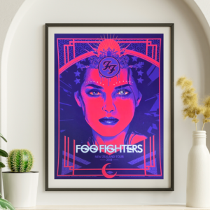 Foo Fighters - New Zealand Tour  2018 – Live Concert Poster Wall Art Print - 137007