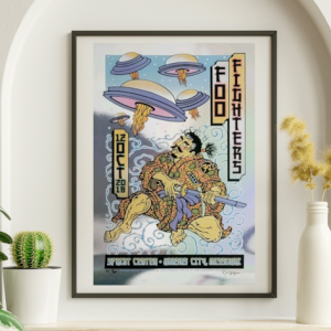 Foo Fighters - Sprint Center Kansas City MO October 12 2018 FOIL – Live Concert Poster Wall Art Print - 137009
