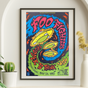 Foo Fighters - Fillmore SF CA July 2 1995 – Live Concert Poster Wall Art Print - 137011