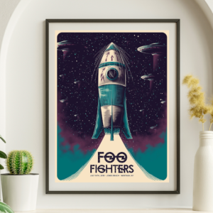 Foo Fighters - Jones Beach Wantaugh, NY July 14 2018 – Live Concert Poster Wall Art Print - 137012