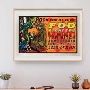 Foo Fighters - Warfield Theater SF CA April 30 1996 – Live Concert Poster Wall Art Print - 137015