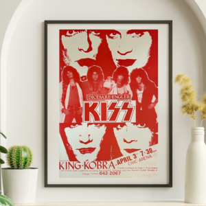 Kiss - Civic Arena Pittsburgh PA April 3 1986 – Live Concert Poster Wall Art Print - 154003