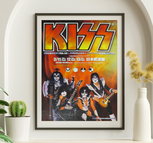 Kiss - Tokyo Japan March 11 1986 – Live Concert Poster Wall Art Print - 154012