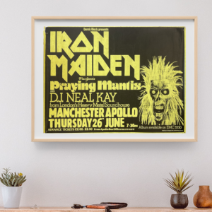 Iron Maiden - Apollo Manchester UK June 26 1980 – Live Concert Poster Wall Art Print - 243005