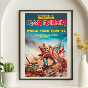 Iron Maiden - Madison Square Garden NY October 8 1983 – Live Concert Poster Wall Art Print - 243006