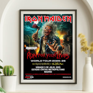 Iron Maiden - Estadio Metropolitano Madrid Spain July 5 2025 – Live Concert Poster Wall Art Print - 243008