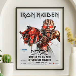 Iron Maiden - Olympiapark Munchen Germany May 29 2015 – Live Concert Poster Wall Art Print - 243010