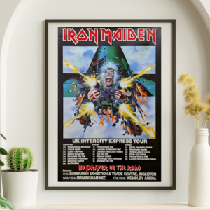 Iron Maiden UK Tour 1990-91 No Prayer on the Road – Live Concert Poster Wall Art Print - 243012