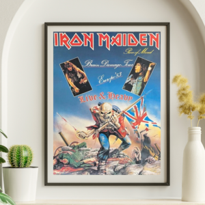 Iron Maiden - Europe World Piece Tour 1983 – Live Concert Poster Wall Art Print - 243014