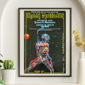 Iron Maiden - The Omni Atlanta GA January 20 1987 – Live Concert Poster Wall Art Print - 243015