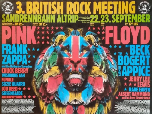 Pink Floyd - British Rock Meeting September 22 1973 - Live Concert Poster Wall Art Print - 249000 - Image 2