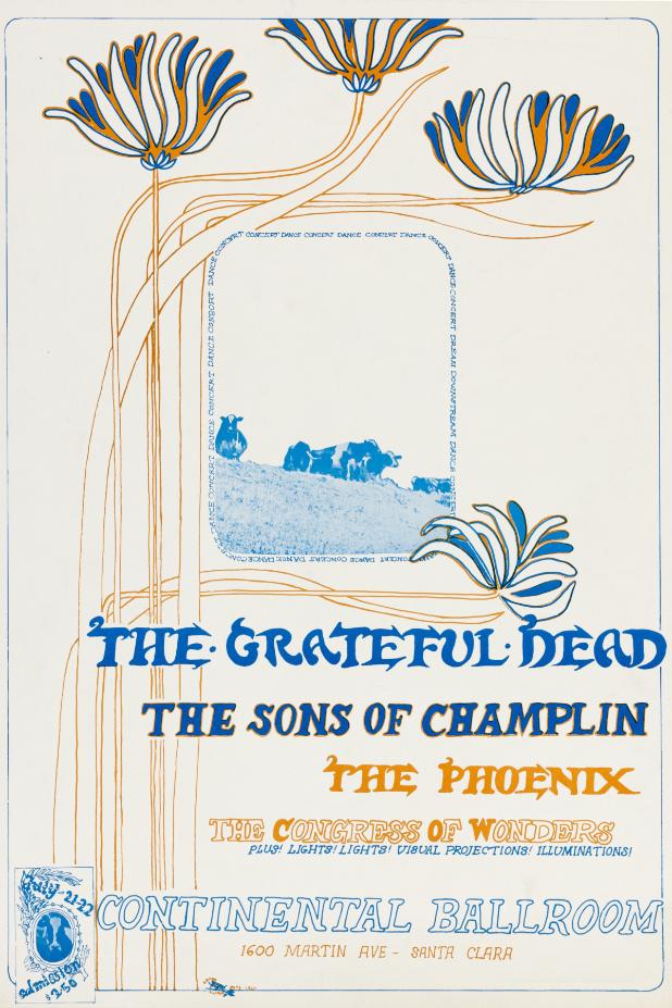 Grateful Dead - Continental Ballroom Santa Clara CA July 21 1967 – Live Concert Poster Wall Art Print - 142154 - Image 2