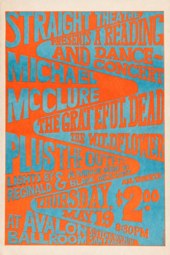 Grateful Dead - Straight Theater CA May 19 1966 – Live Concert Poster Wall Art Print - 142155 - Image 2
