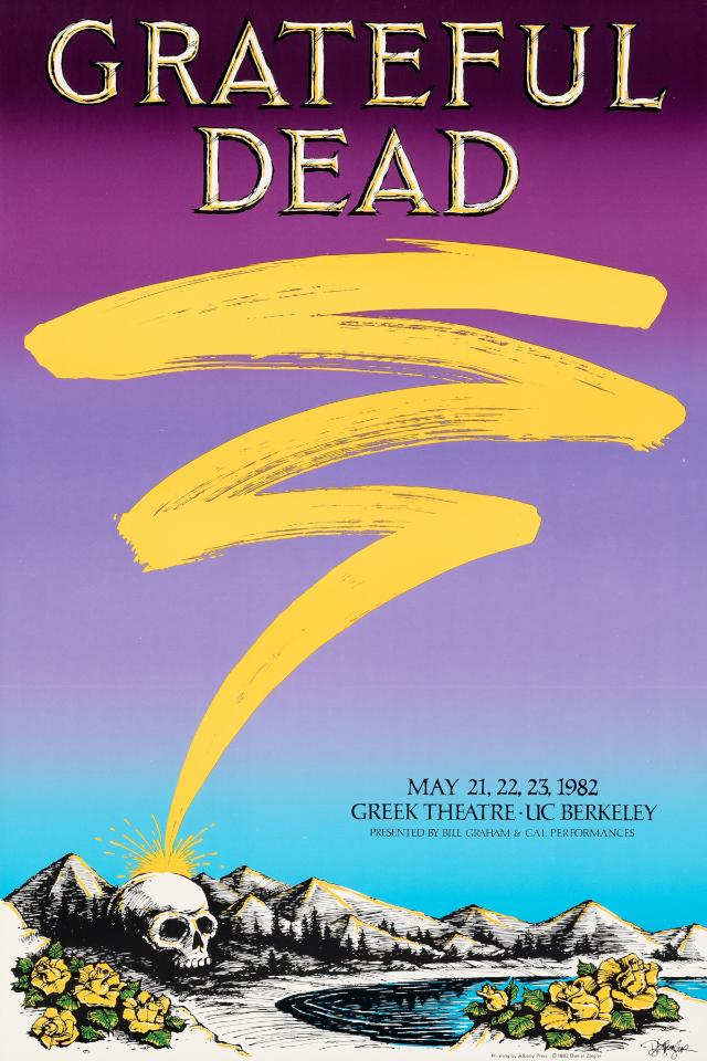 Grateful Dead - Greek Theater Berkeley CA May 21 1982 – Live Concert Poster Wall Art Print - 142163 - Image 2