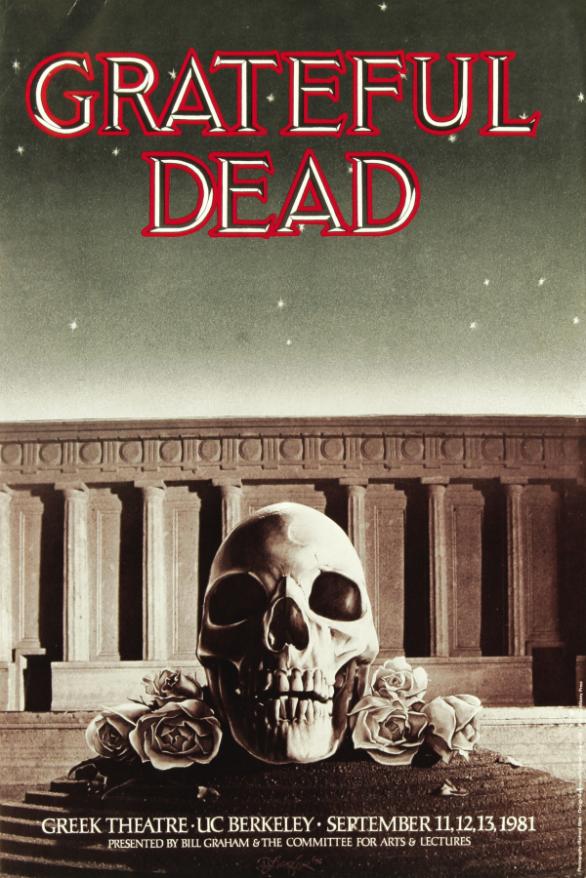 Grateful Dead - Greek Theater Berkeley CA September 11 1981 – Live Concert Poster Wall Art Print - 142179 - Image 2
