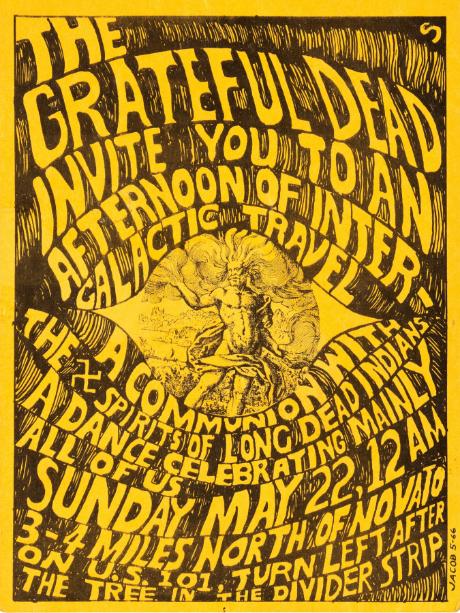 Grateful Dead - Novato CA May 22 1966 – Live Concert Poster Wall Art Print - 142190 - Image 2