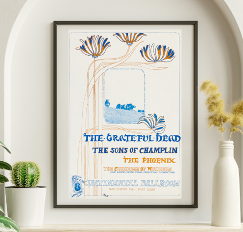 Grateful Dead - Continental Ballroom Santa Clara CA July 21 1967 – Live Concert Poster Wall Art Print - 142154