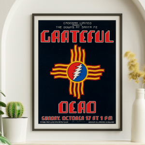 Grateful Dead - Manor Downs Austin TX October 17 1982 – Live Concert Poster Wall Art Print - 142162
