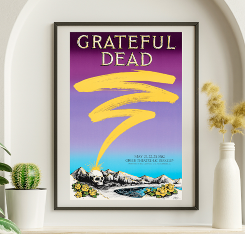 Grateful Dead - Greek Theater Berkeley CA May 21 1982 – Live Concert Poster Wall Art Print - 142163