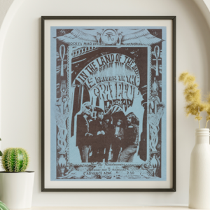 Grateful Dead - Marigold Ballroom Fresno CA May 12 1967 BLUE – Live Concert Poster Wall Art Print - 142166