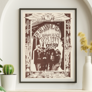 Grateful Dead - Marigold Ballroom Fresno CA May 12 1967 TAN – Live Concert Poster Wall Art Print - 142167