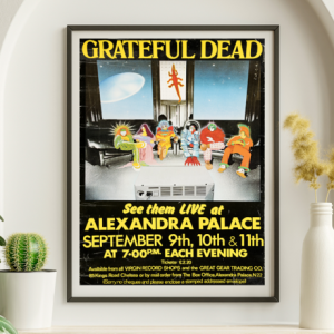 Grateful Dead - Alexandria Palace London September 9 1974 – Live Concert Poster Wall Art Print - 142169