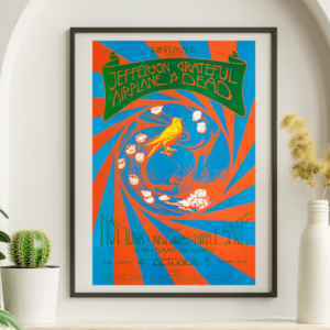 Grateful Dead - Winterland SF CA October 4 1970 – Live Concert Poster Wall Art Print - 142170