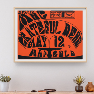 Grateful Dead - Marigold Fresno CA May 12 1967 – Live Concert Poster Wall Art Print - 142173