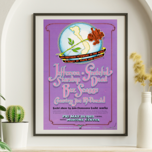 Grateful Dead - Moscone Center SF CA May 28 1982 – Live Concert Poster Wall Art Print - 142178
