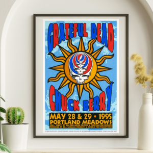 Grateful Dead - Portland Meadows OR May 28 1995 – Live Concert Poster Wall Art Print - 142183
