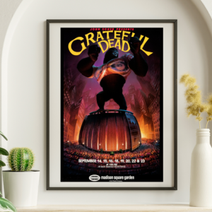 Grateful Dead - Madison Square Garden NY September 14 1988 – Live Concert Poster Wall Art Print - 142187