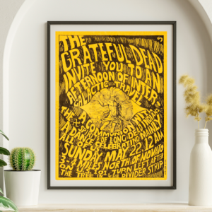 Grateful Dead - Novato CA May 22 1966 – Live Concert Poster Wall Art Print - 142190