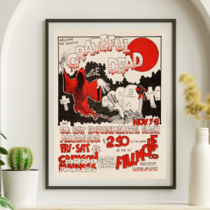 Grateful Dead - Fillmore Aud. SF CA November 7 1969 – Live Concert Poster Wall Art Print - 142191